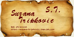 Suzana Tripković vizit kartica